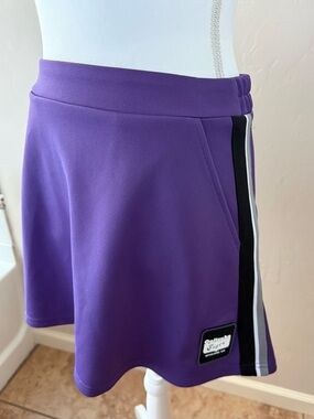 Onitsuka Tiger by Asics Purple Athletic Skort with Black and White Side Stripes